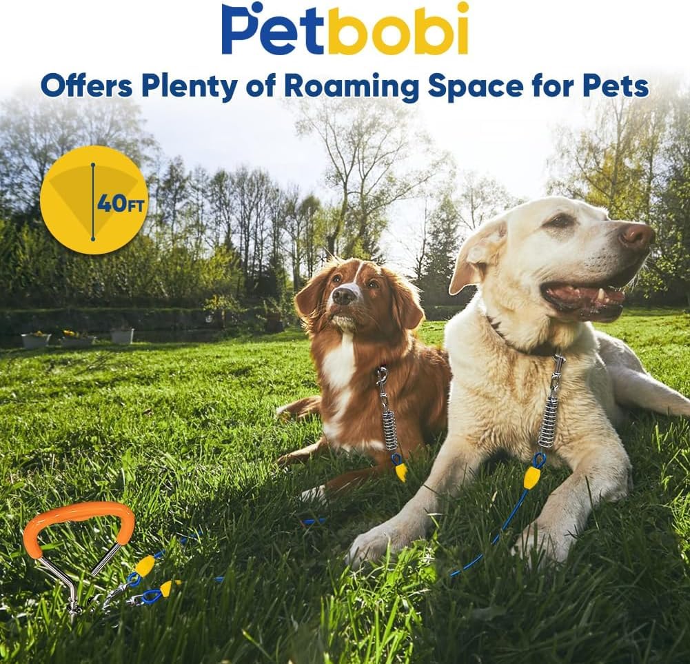Petbobi 360-degree rotating clips prevent tangles.
