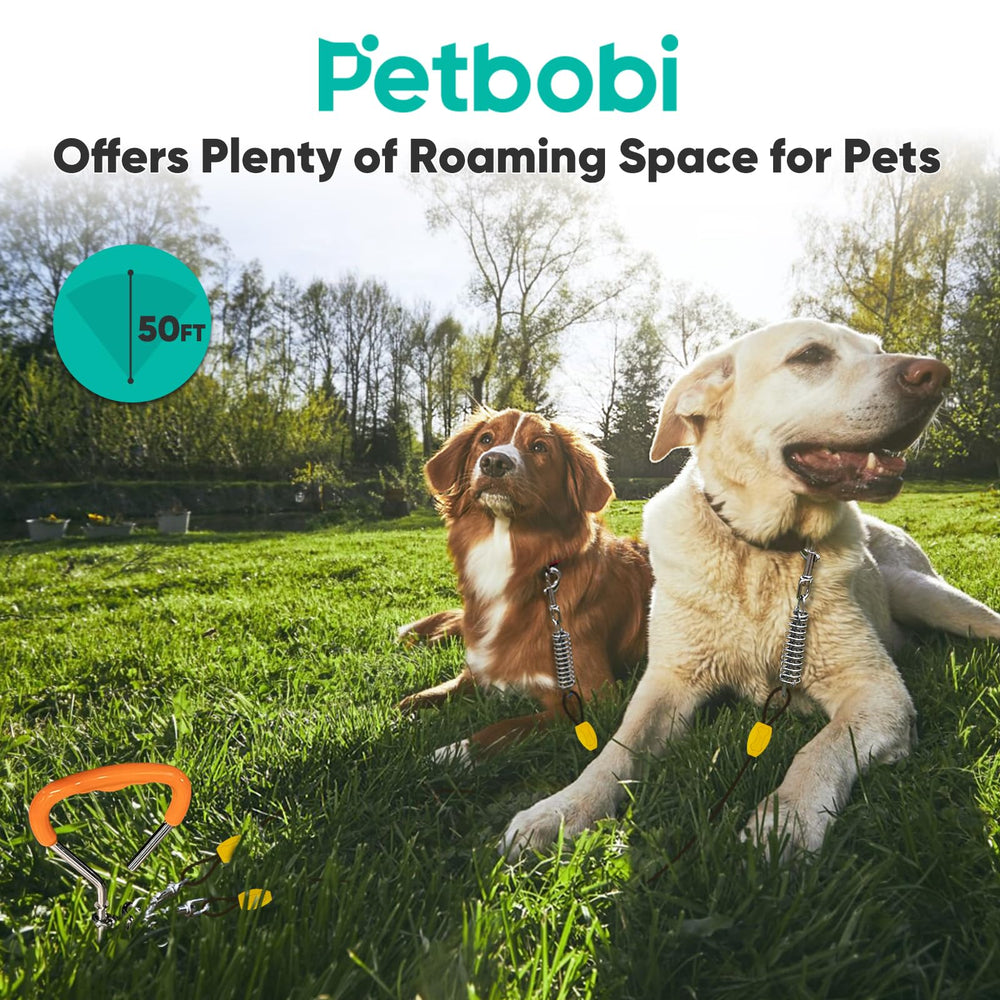 Petbobi 360-degree rotating clips prevent tangling during use.