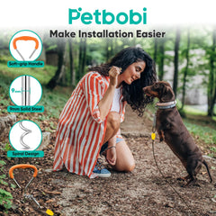 Petbobi 5inch spring absorbs shocks to reduce strain on dogs.