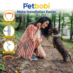 Petbobi 5-inch spring buffer absorbs impact during lively walks