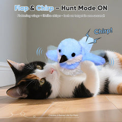 Petbobi Flappy Bird chirp sparrow cues hunting instincts.