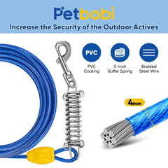 Petbobi ground stake 16-inch screw-in design supports quick setup and secure anchoring