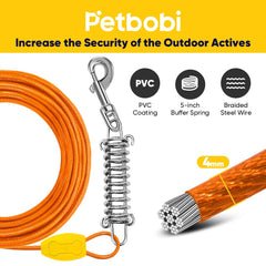 Petbobi 16-inch stake enabling secure ground installation
