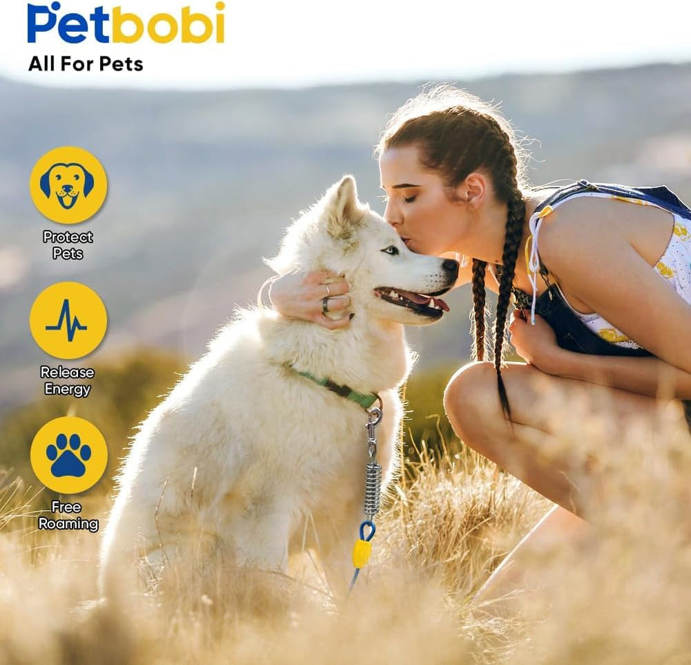 Petbobi packaged outdoor set includes leash, stake, and guide