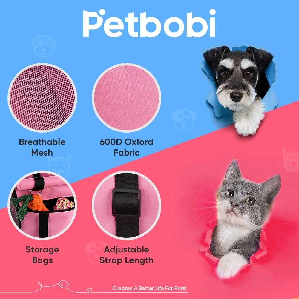 Petbobi pink travel booster seat adds style and safety on the road