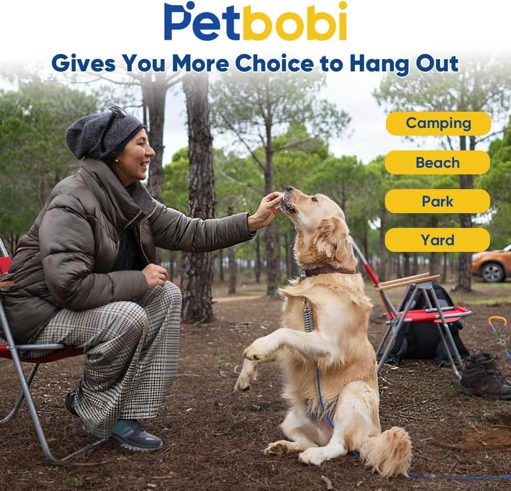 Petbobi PVC-coated cable resists weather and wear.