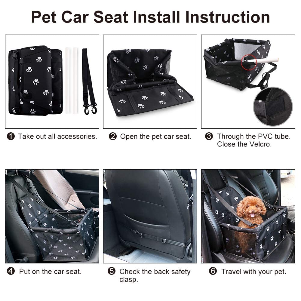 Breathable oxford fabric of Petbobi booster seat keeps pets comfortable.