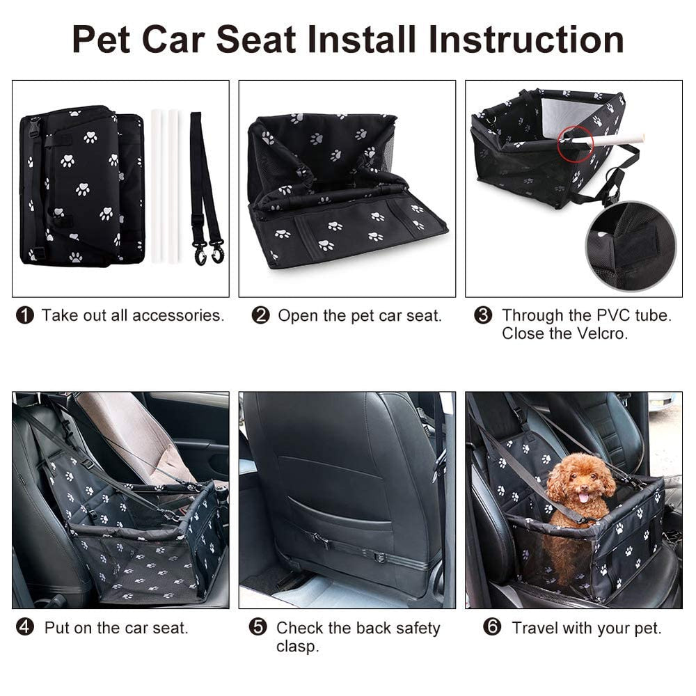 Breathable oxford fabric of Petbobi booster seat keeps pets comfortable.