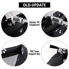 Under-seat storage-friendly design of Petbobi booster seat for compact cars.