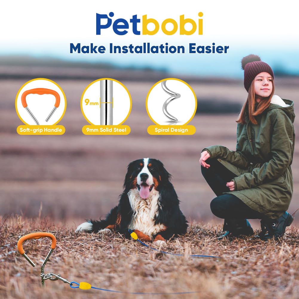 Petbobi 5-inch spring buffer absorbs shock during lively play with a tether.