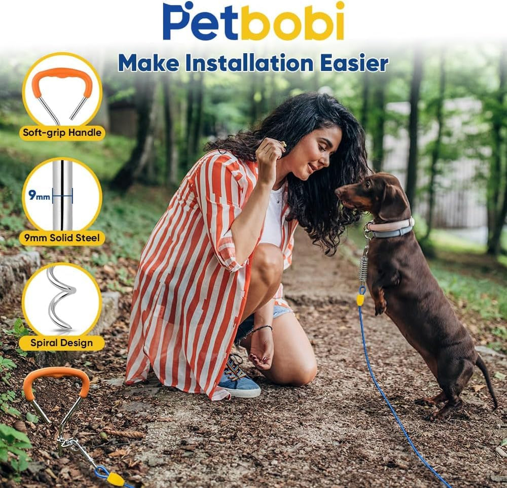 Petbobi 5-inch spring cushions pulls to reduce abrupt tugs.