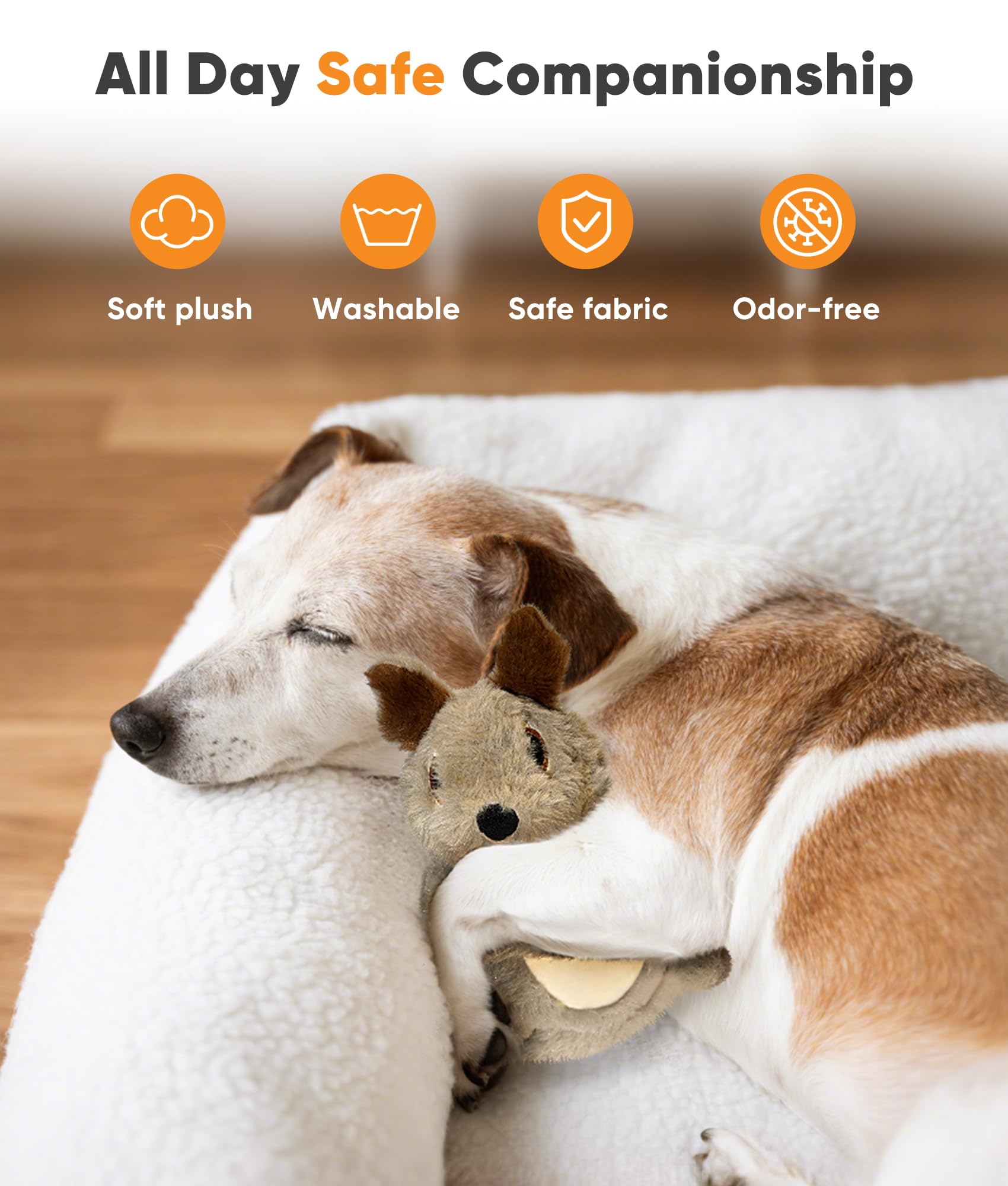 Petbobi Squeaky Dog Toy – durable stitching for lasting play.