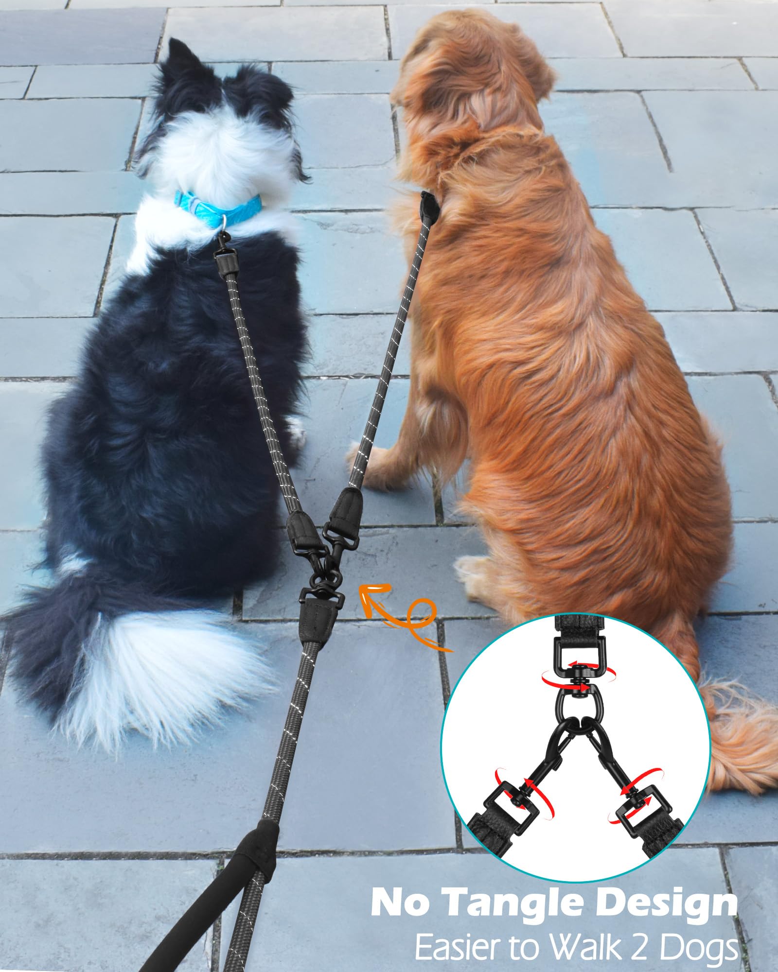 PetBonus reflective stitching improves visibility during nighttime or dawn walks.
