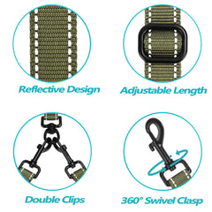 PetBonus leash made of weather-proof nylon and durable hardware.