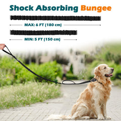 PetBonus elastic bungee absorbs shocks to reduce jerks.