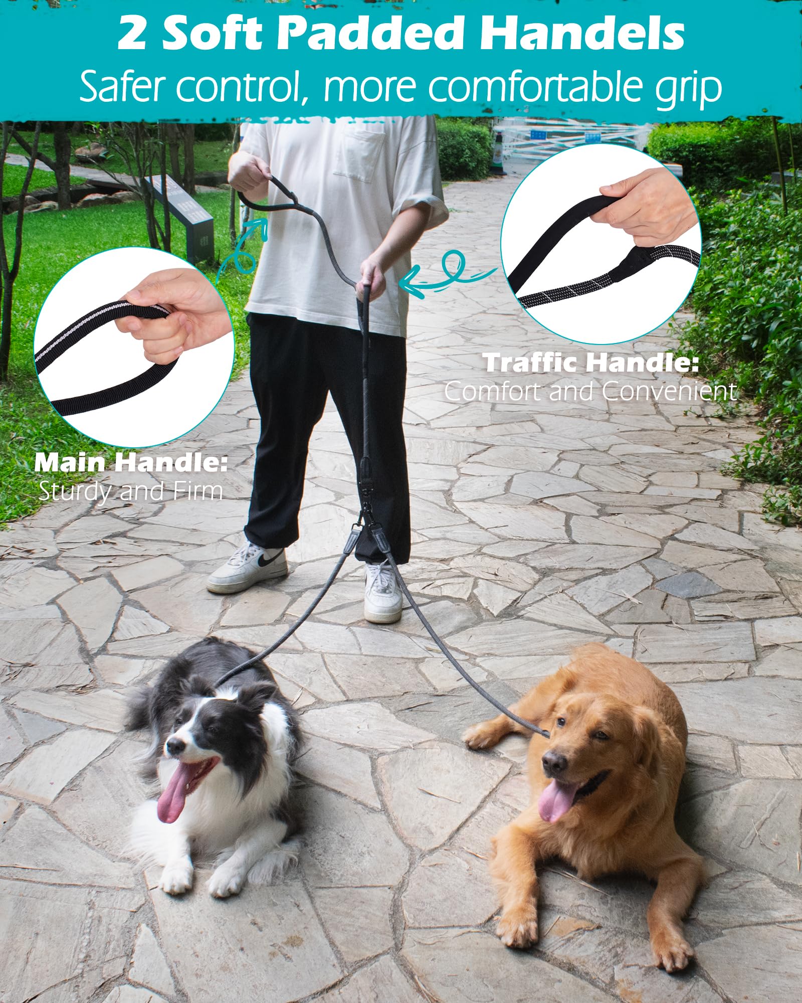 PetBonus durable 1/2 inch rope supports dogs up to 200 pounds.