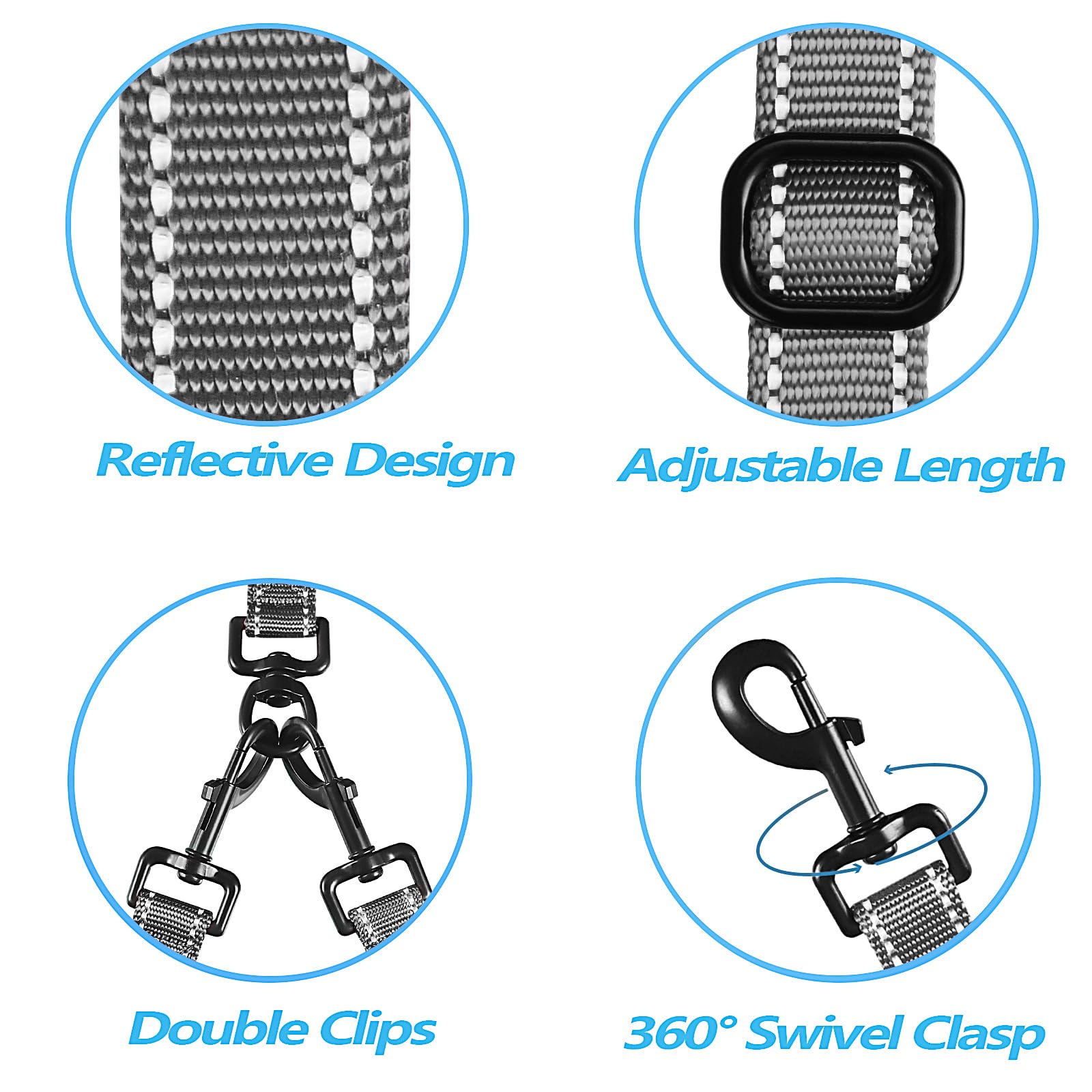 PetBonus weather-proof nylon and durable hardware for long-lasting use