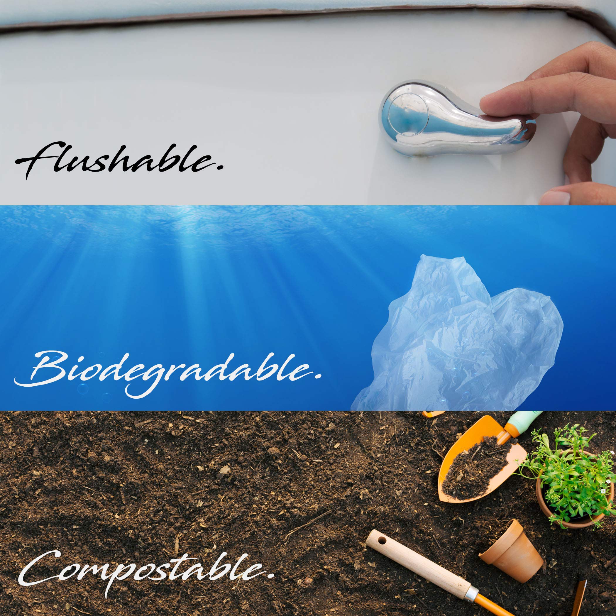 PetBro Flush 'n Gone flushable design enables easy toilet disposal with minimal odor during walks.