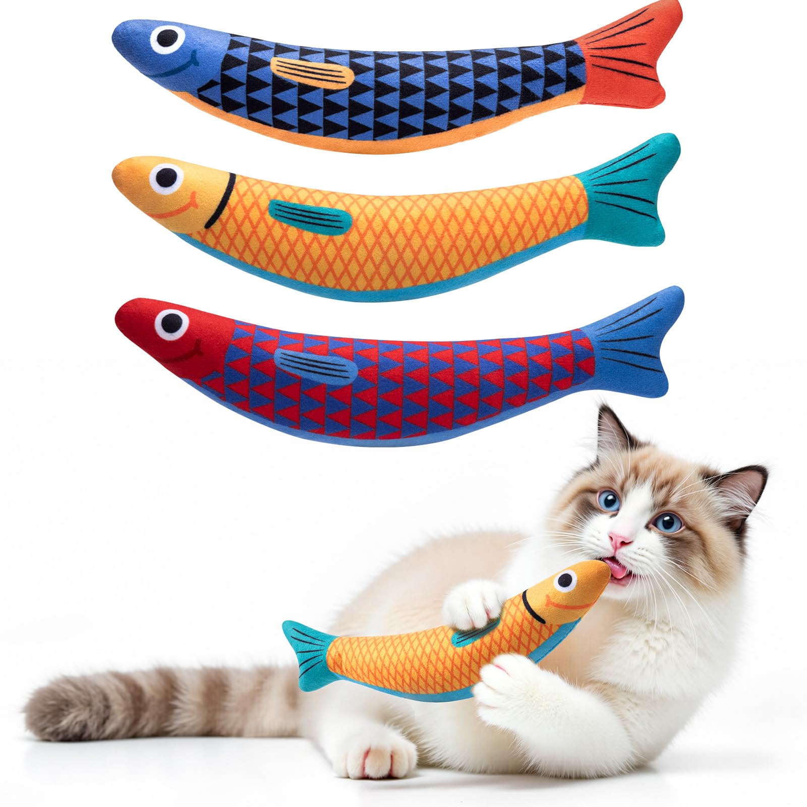 PetBusy catnip toy in action with crinkle and rattle to engage indoor cats.