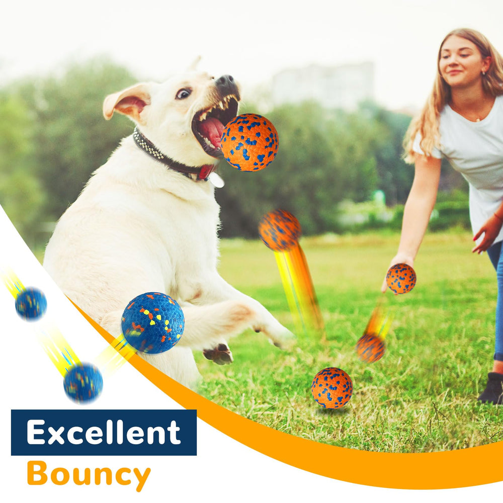 Petcare indestructible dog ball 3in floats on water for fun