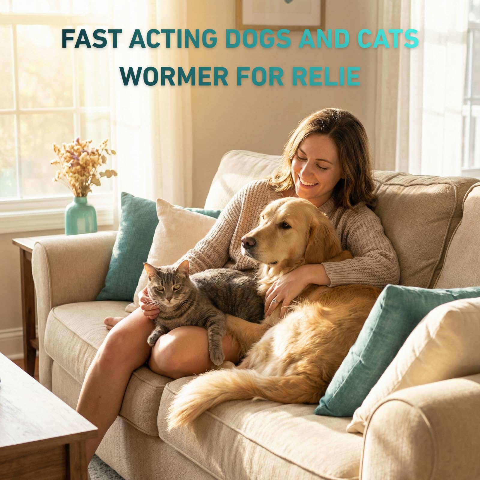 Petcci dewormer supports large dogs up to 100 pounds in households.