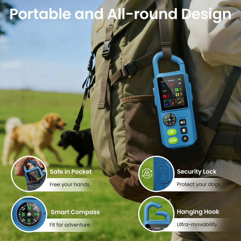 PetChums dual LEDs - illuminate paths and locate your dog