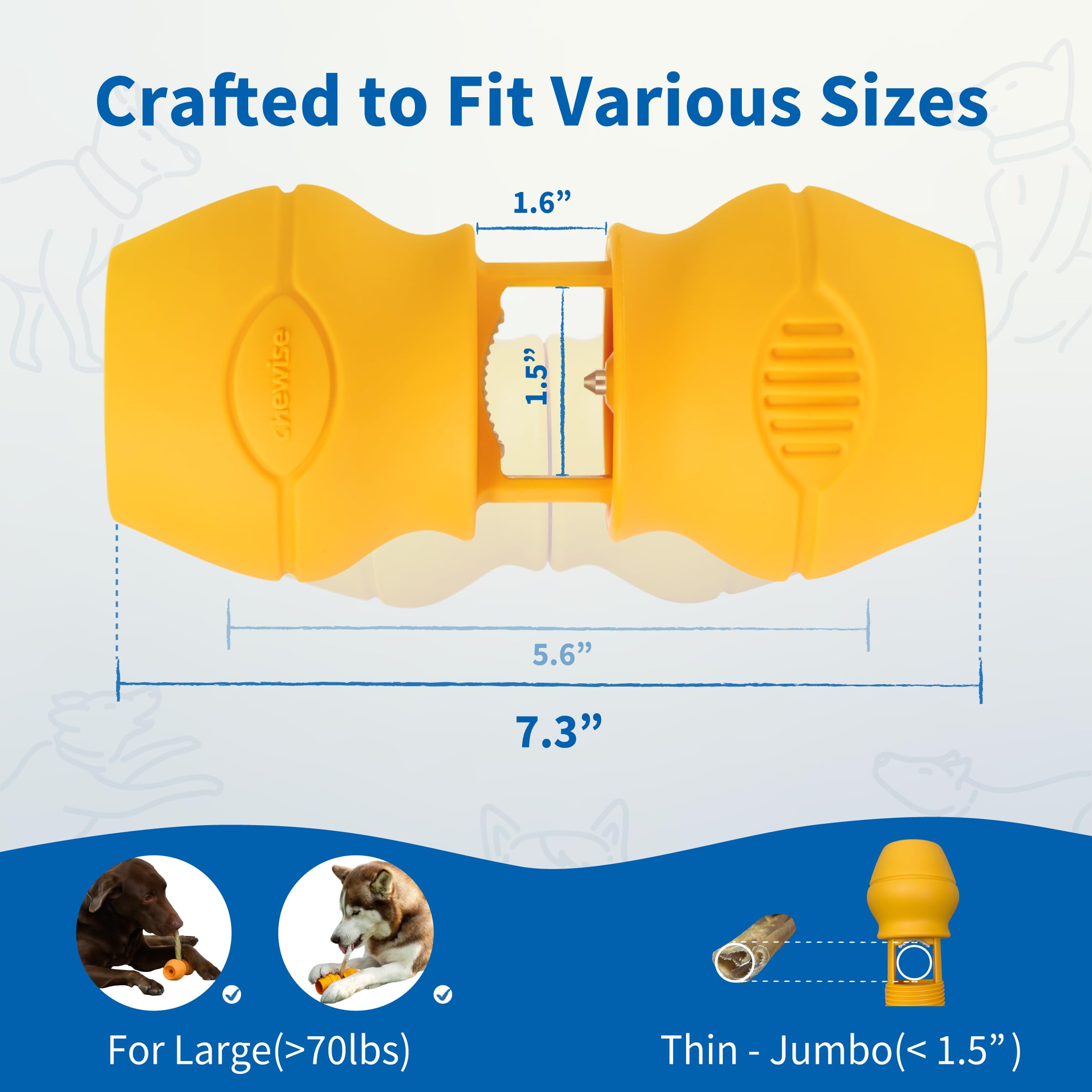 PetClan Chewise Bully Stick Holder easy insert-and-screw system for quick setup.