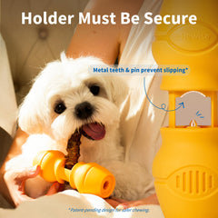 PetClan Chewise being inserted with screw mechanism for quick, hassle-free setup