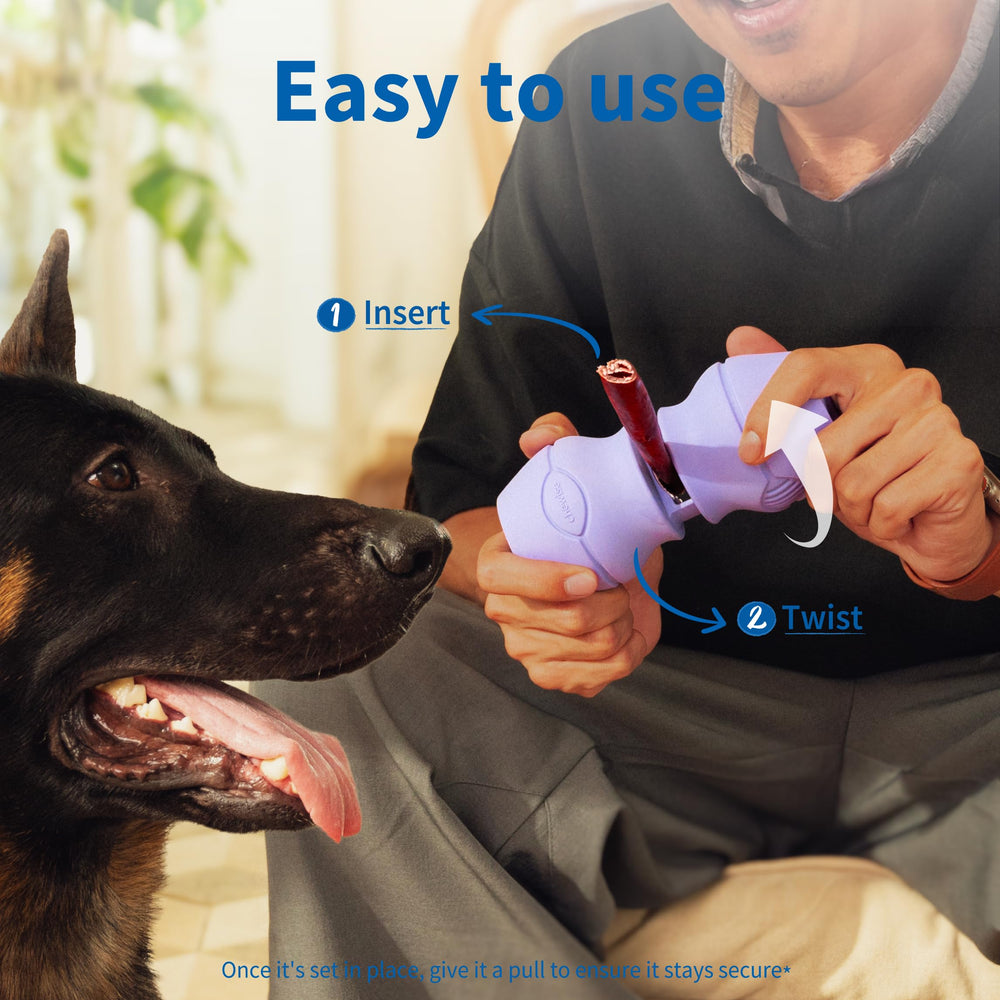 PetClan Chewise holder enables quick setup for hassle-free chew sessions.