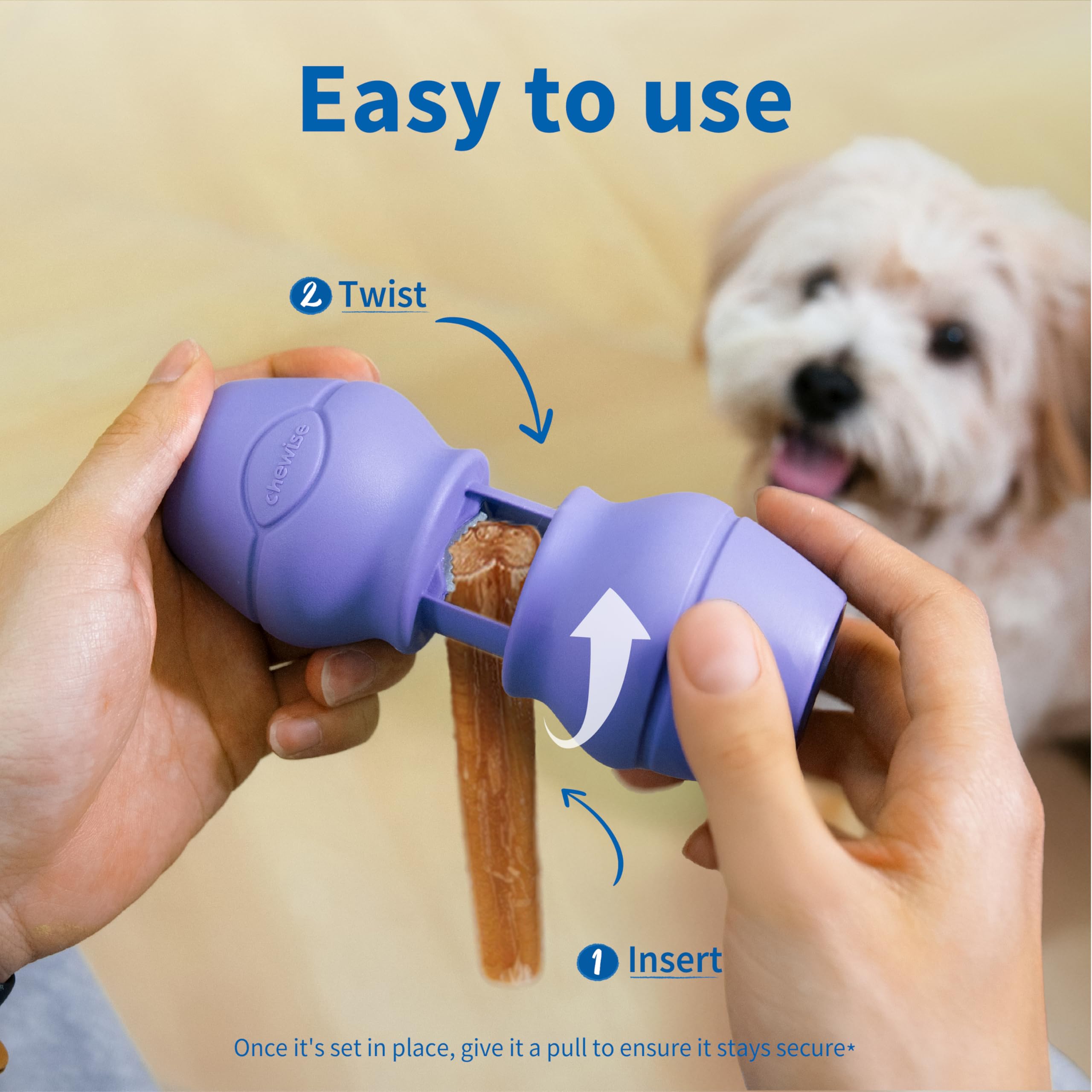 PetClan Chewise teeth-design emphasizes grip to minimize detachment risk during chewing.