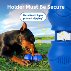 PetClan Chewise nylon body is BPA-free and built for heavy-chew dogs.