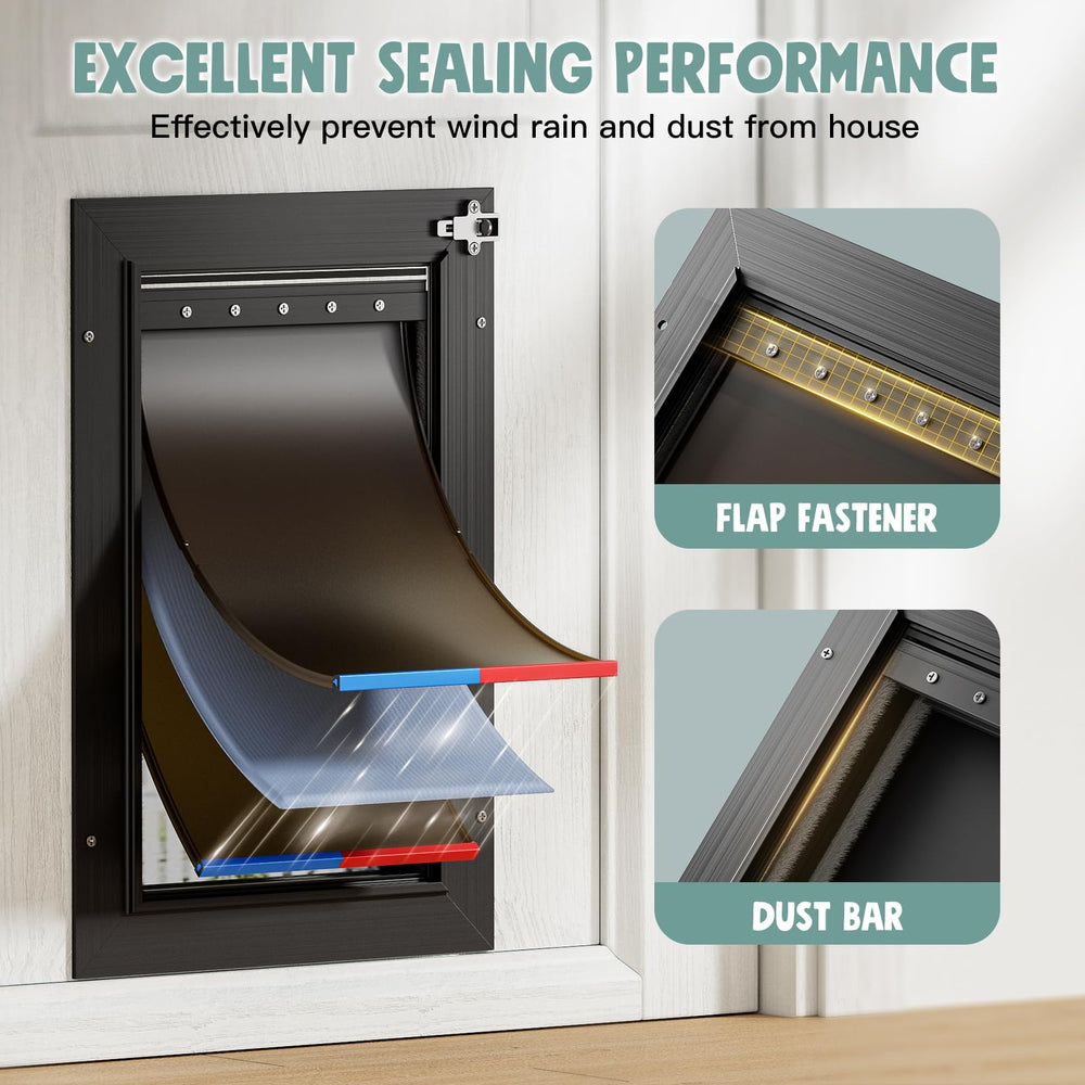 PETCOMING insulated flap highlighting warmth and energy efficiency