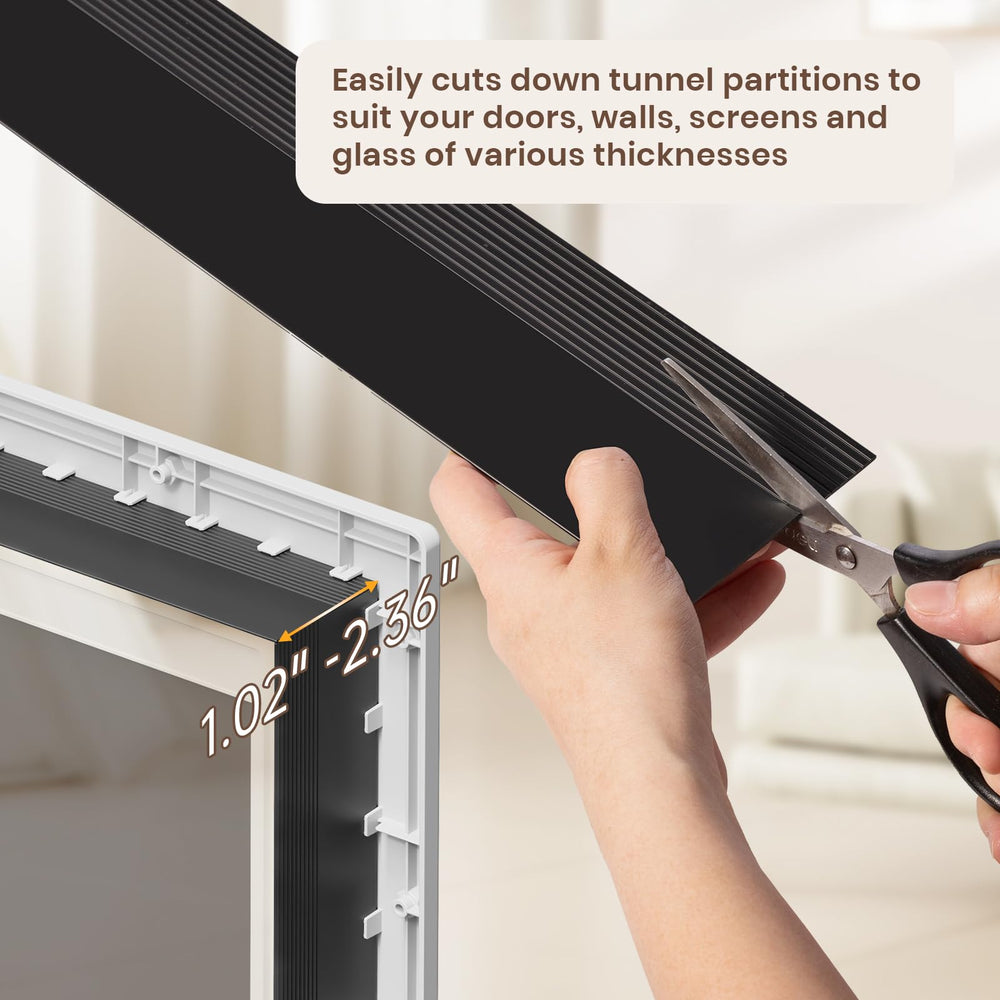 PETCOMING Never Rust dog door night use demonstrates visibility and security features.