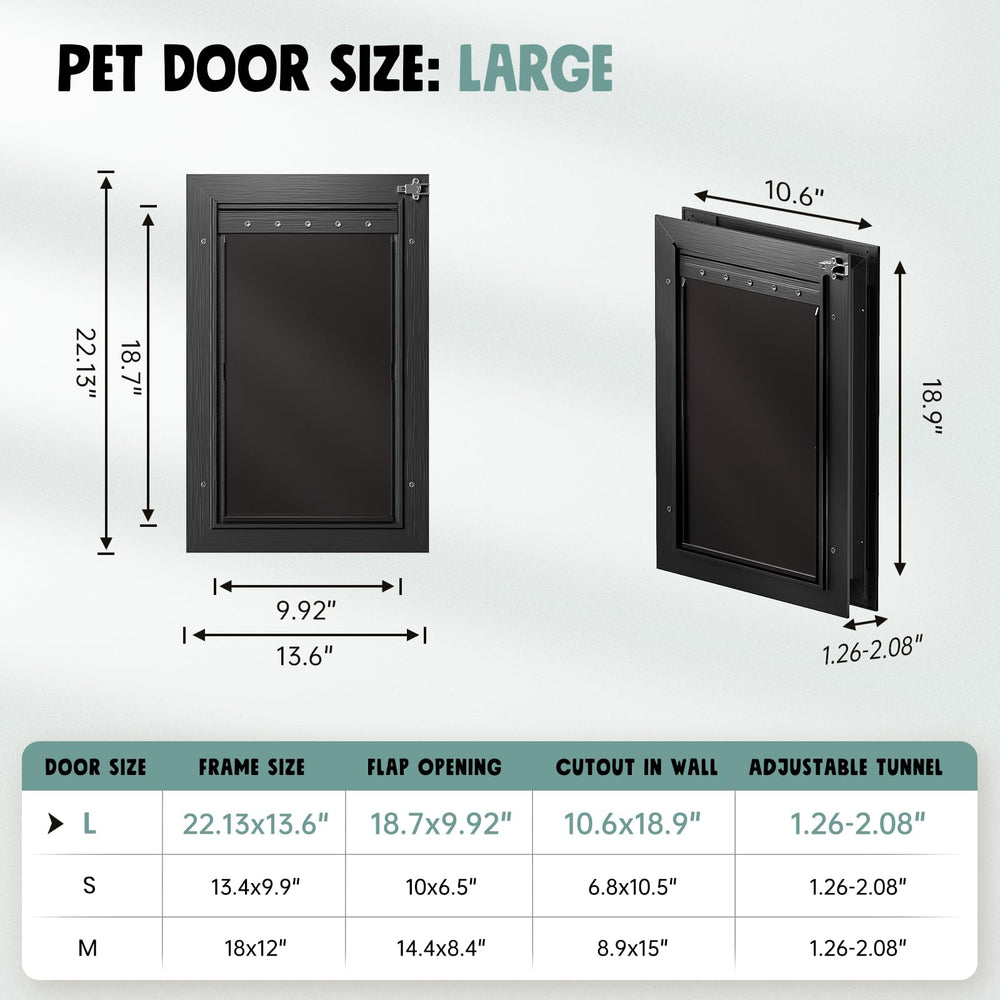 PETCOMING telescoping tunnel adapts to door or wall thickness