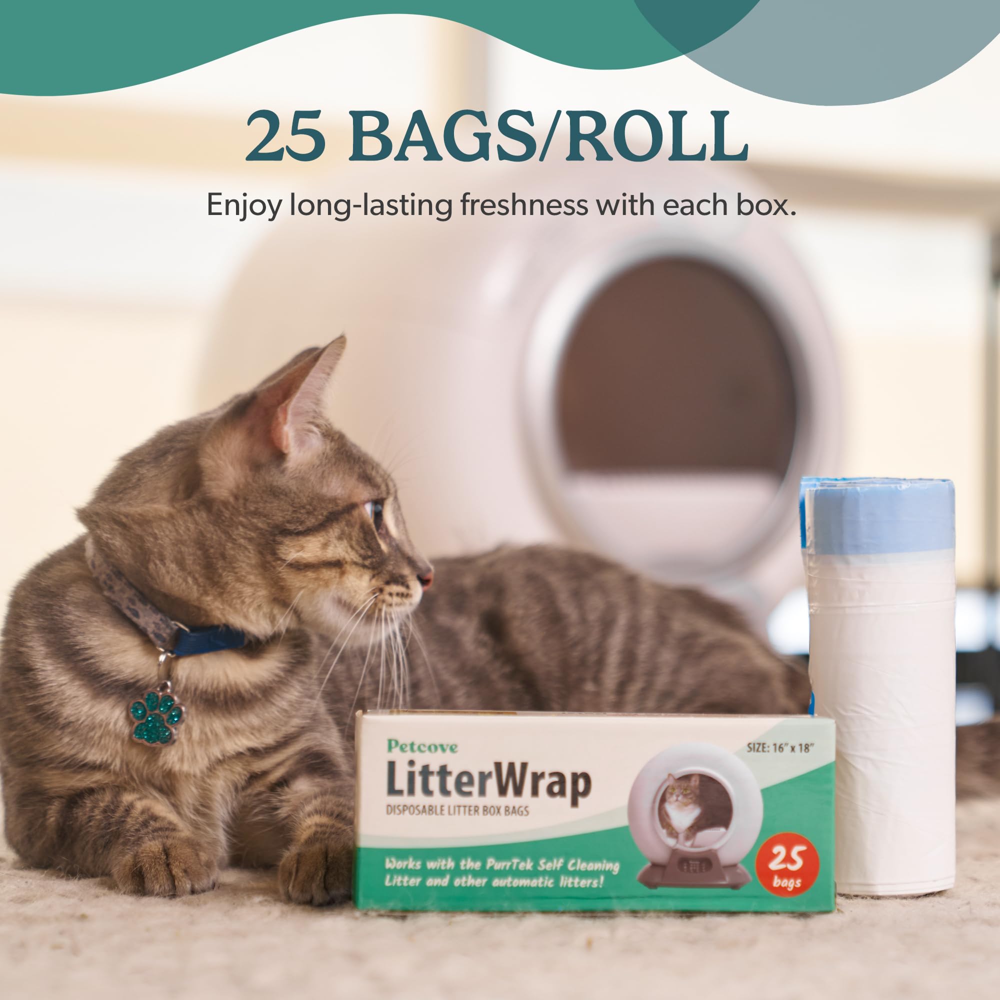 PurrTek unscented liner helps control odors naturally