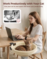 Petcozife Cat Desk Bed close-up of anti-slip pads protecting surface