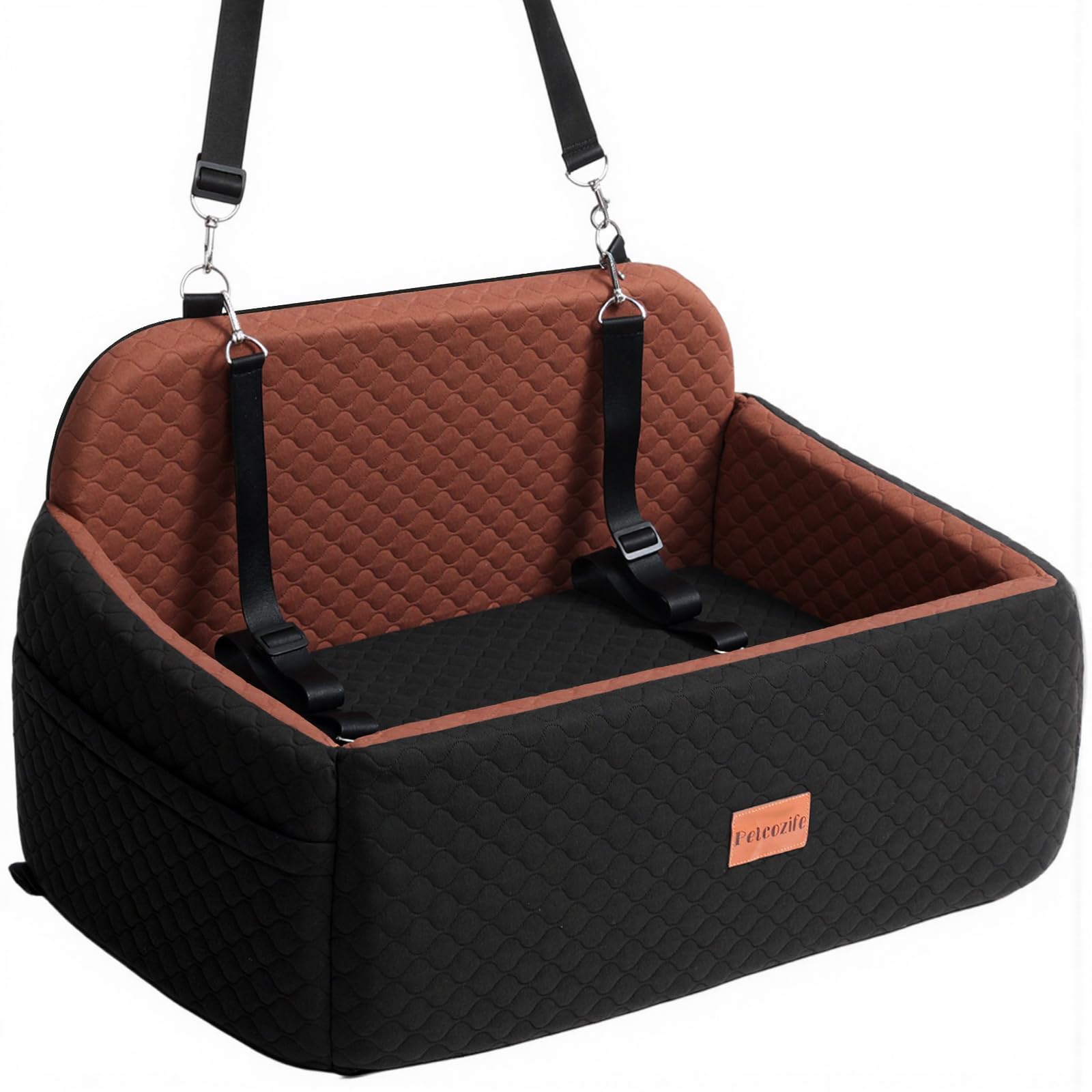 Petcozife dog car seat washable cover for easy cleaning.