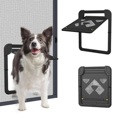 PETDIPOT dog door for screen door enables easy access for pets.