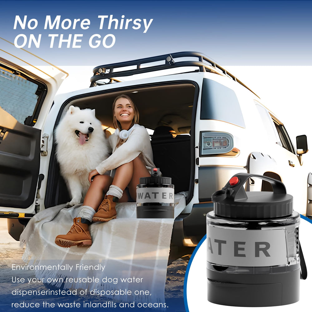 PETDOTT 54oz capacity supports longer outings with medium dogs.