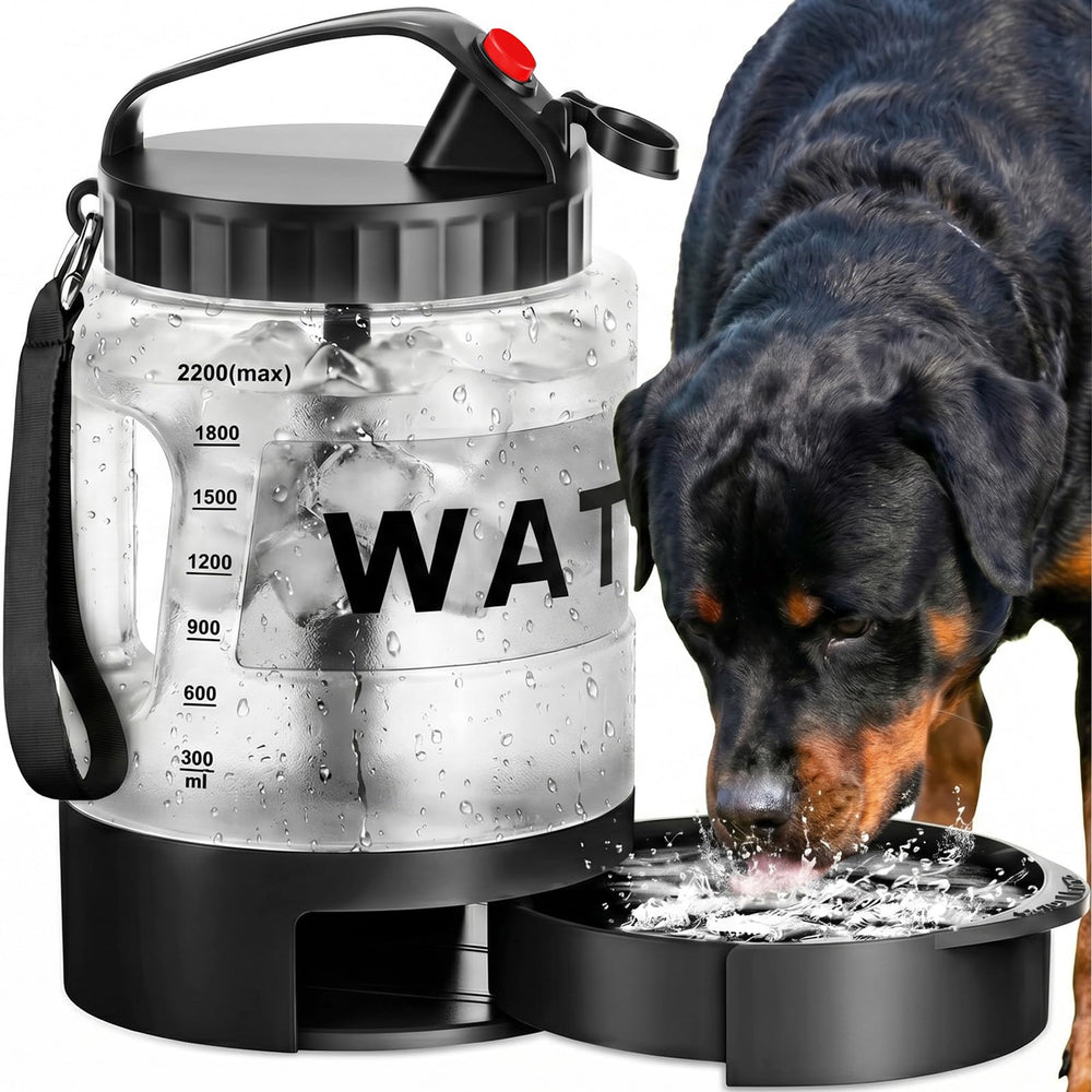 PETDOTT bottle in use during camping shows convenient travel companion.