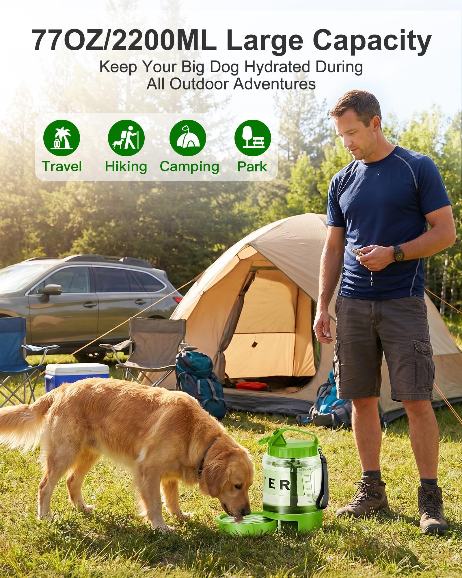 Ideal for camping, hiking, beach days in outdoor settings.