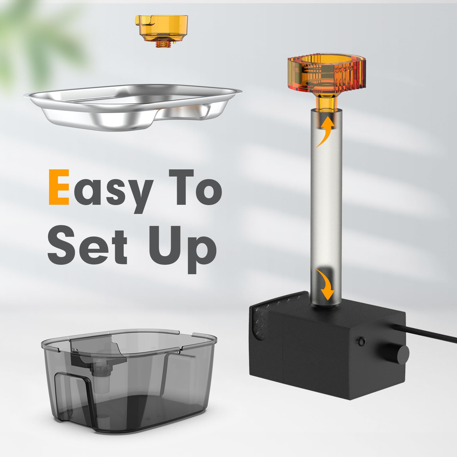 PETDOTT sealed water fountain prevents leaks for daily use.
