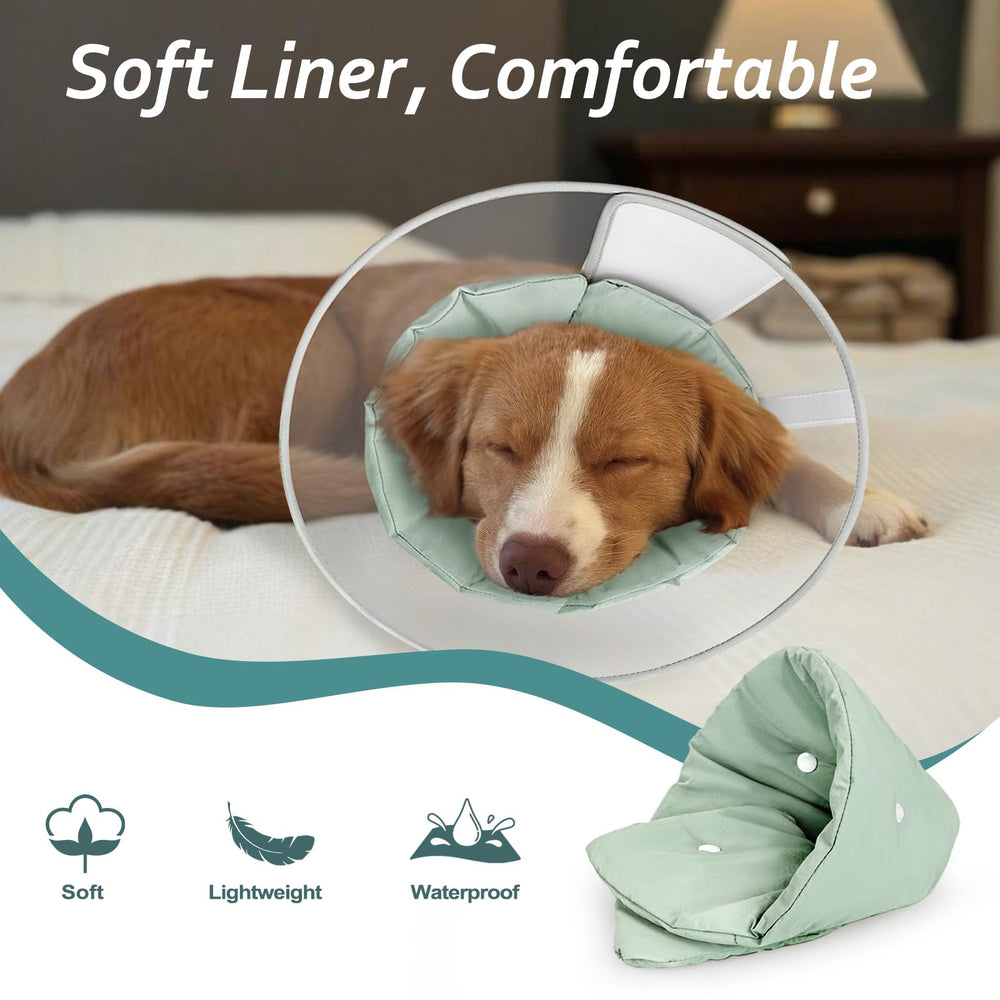 Petdream cone offers full coverage to protect wounds while your dog moves.