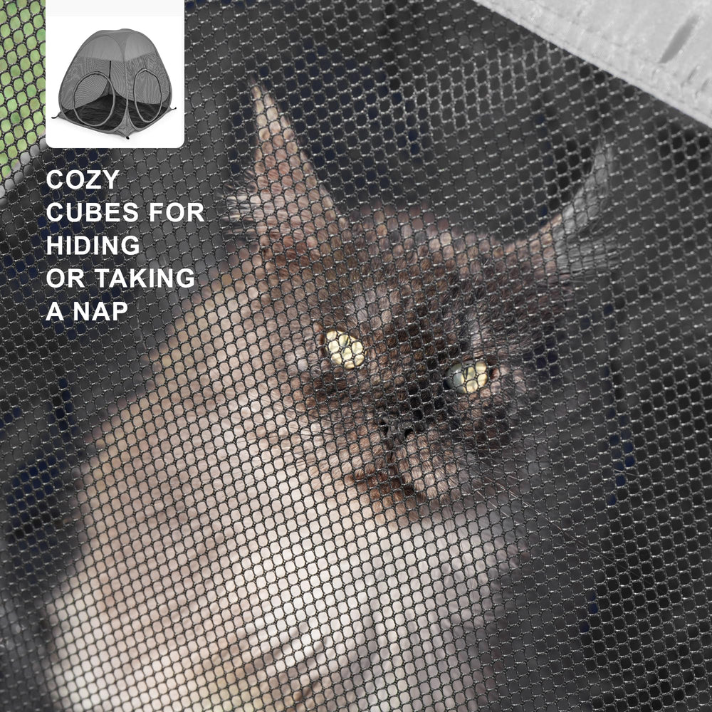 PetEase Catio breathable mesh ensures ventilation and visibility.