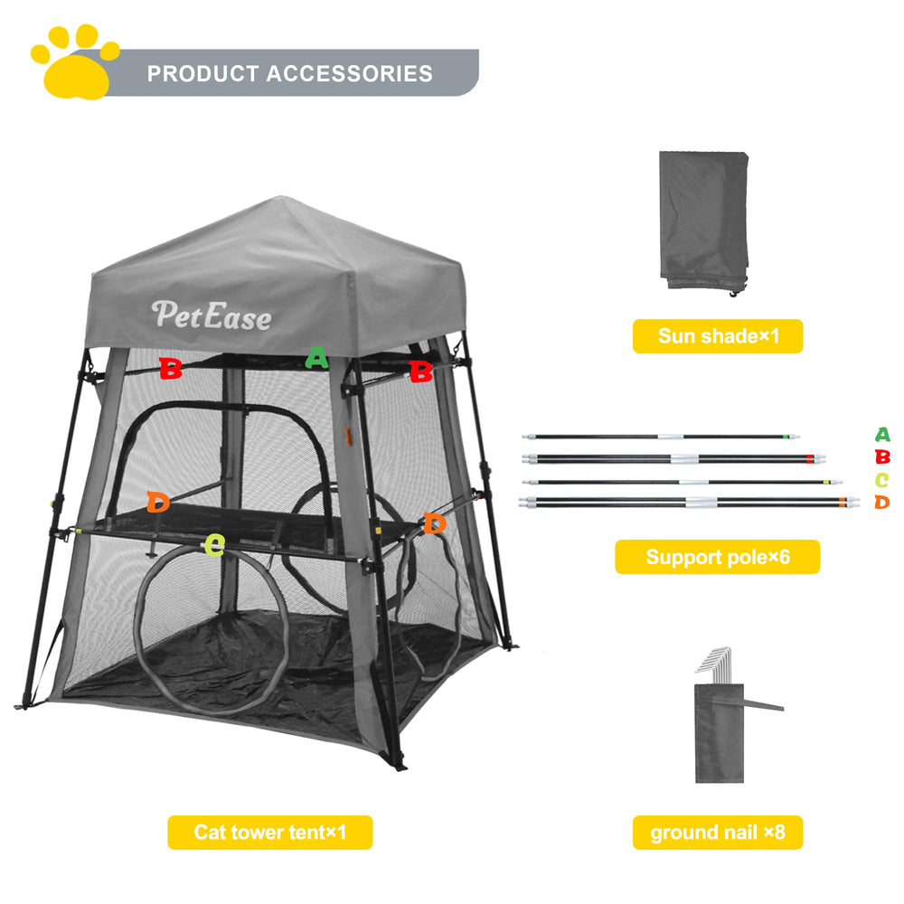 PetEase Catio foldable design enables quick setup and storage.