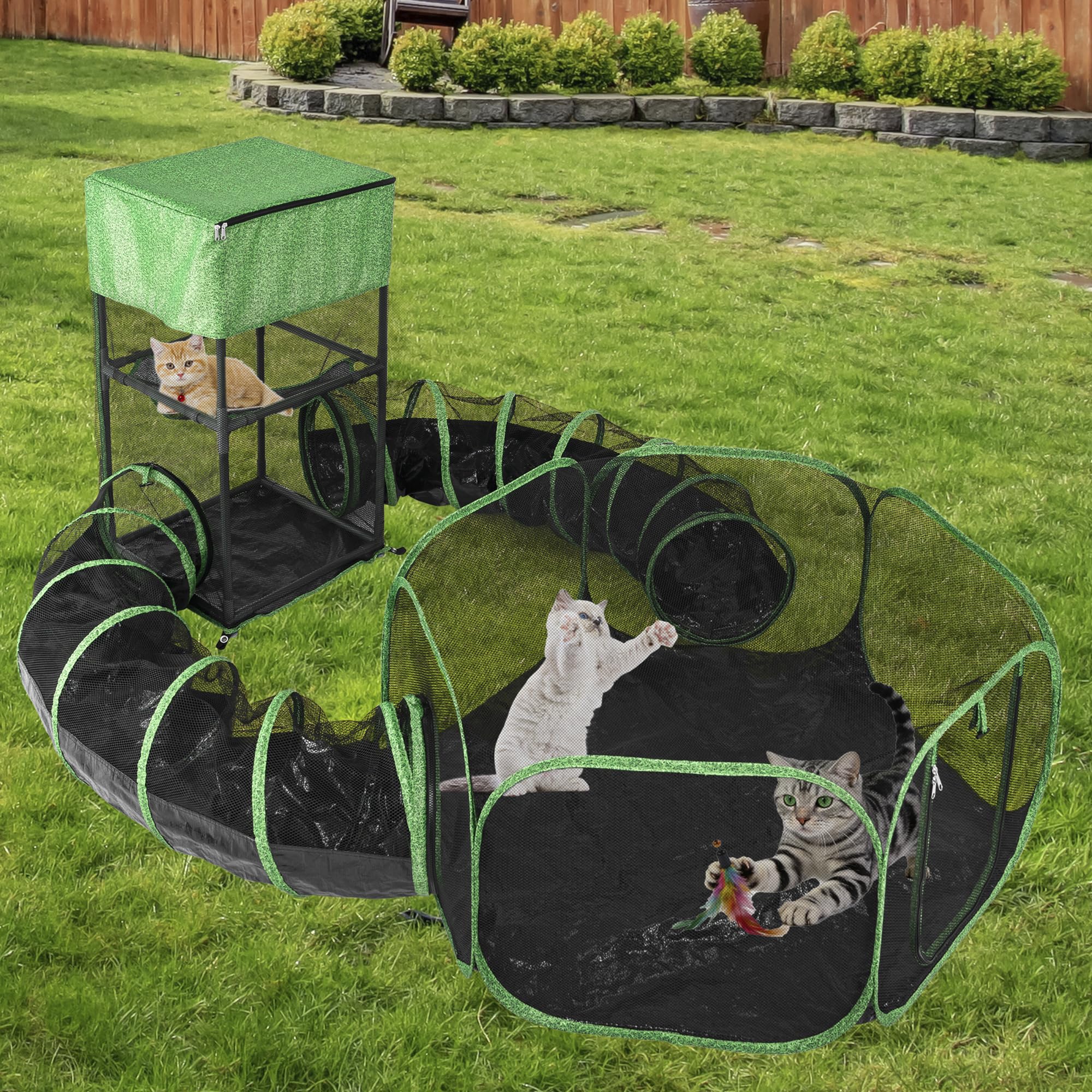 PetEase Catio quick pop up setup for effortless outdoor enjoyment