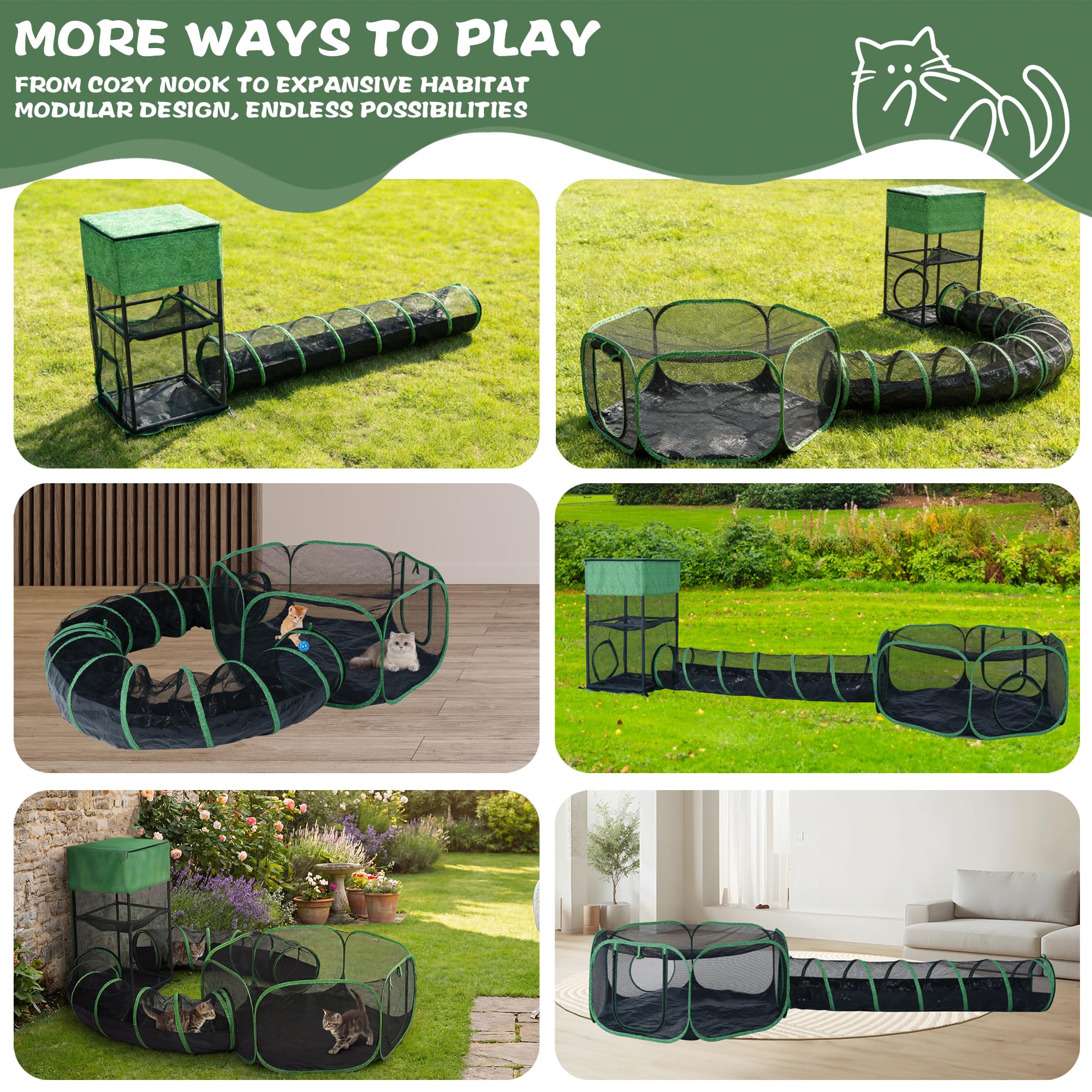 PetEase Catio versatile small pets playpen ideal for balconies and yards