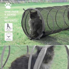 PetEase Catio waterproof top cover shields sun and light rain.