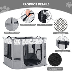 PETEASE indoor outdoor enclosure with waterproof base for mess-free use.