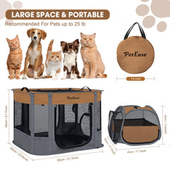 PETEASE recovery playpen offers a calm post-surgery space